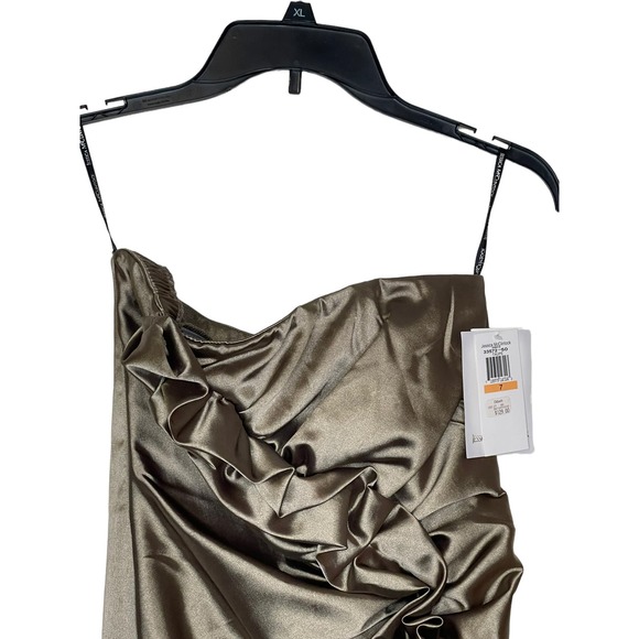 Jessica McClintock Strapless Dress Gunne Vintage Sax Runched Prom Bandage 7 NWT - Picture 2 of 9